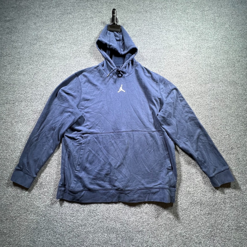 Jordan Hoodie Mens XL Navy Essential Fleece Pullover CV8437-419 Athleisure